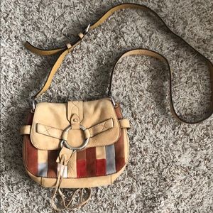 REBECCA MINKOFF Rare Patchwork Leather & Suede Bag